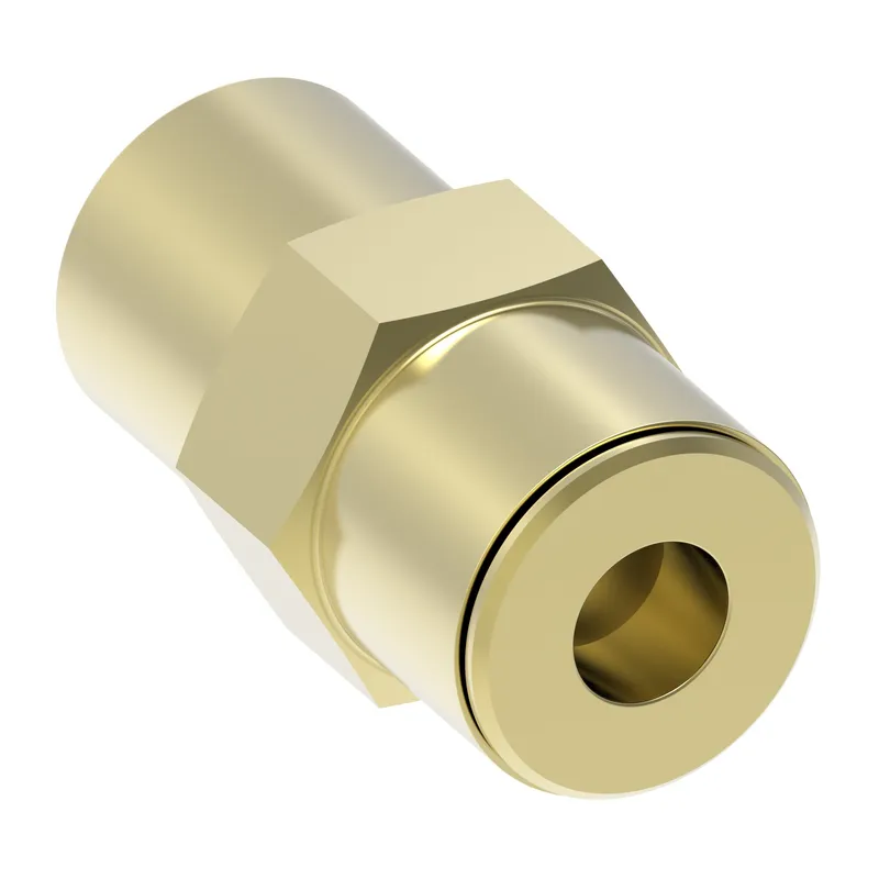 QCAB Adapter Brass 1/4 T x 1/8 FP — photo 2 of 3