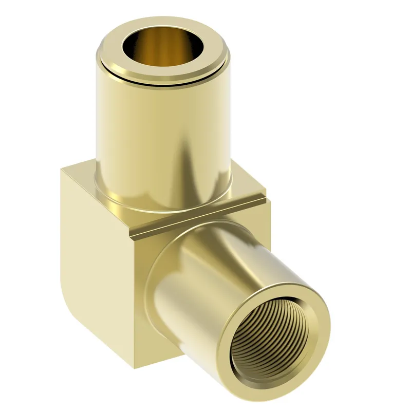 QCAB Adapter Brass 90 D 3/8T x 3/8FP — photo 2 of 3