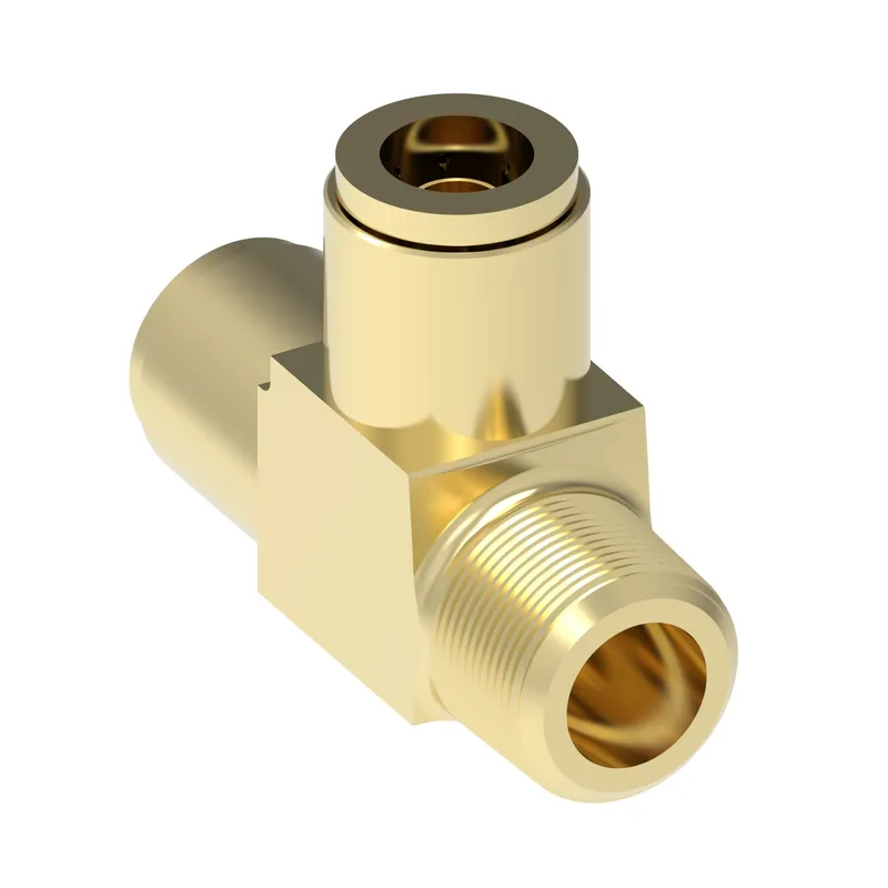 QCAB Adapter Brass TEE 1/4T 1/4 MP 1/4 T — photo 3 of 3
