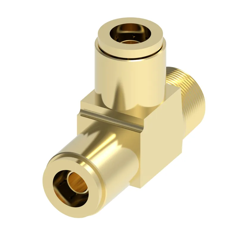 QCAB Adapter Brass Tee 3/8T 3/8MP 3/8T — photo 1 of 3