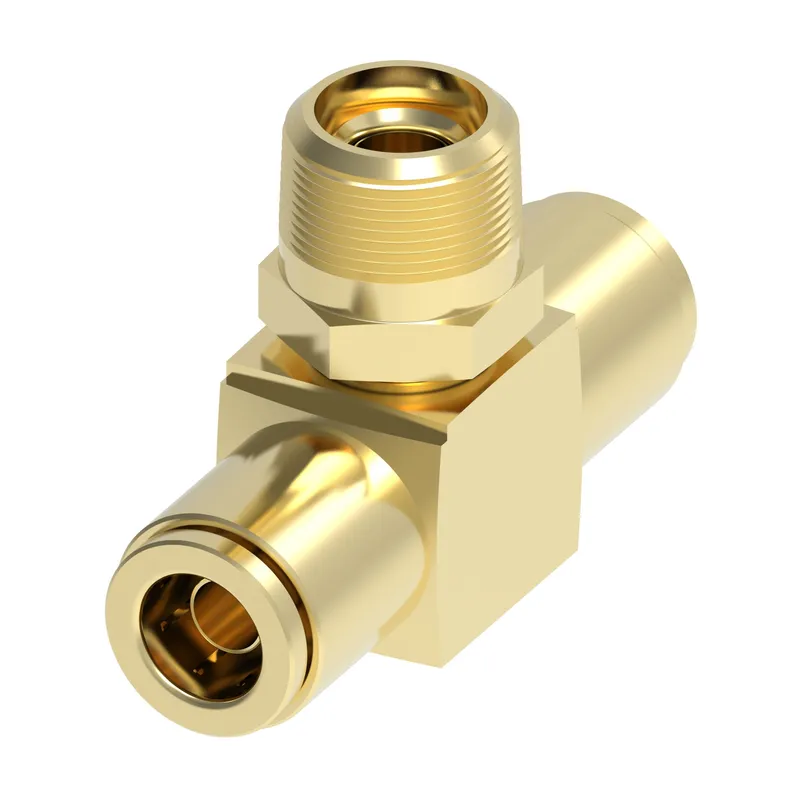 QCAB Adapter Brass Tee 1/4T 1/4T 1/8MP — photo 1 of 3