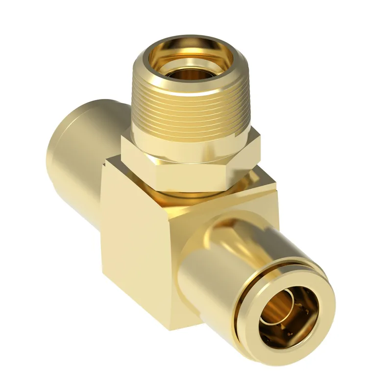 QCAB Adapter Brass Tee 3/8T 3/8T 3/8MP — photo 2 of 3