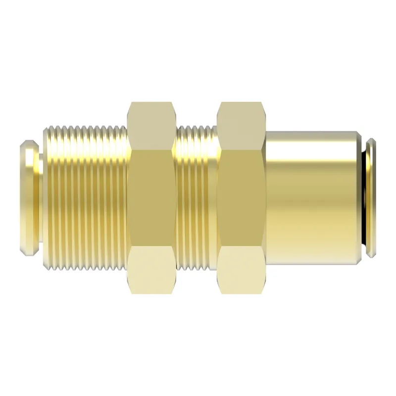 QCAB Adapter Brass BULKHEAD 1/2T x 1/2T — photo 3 of 3