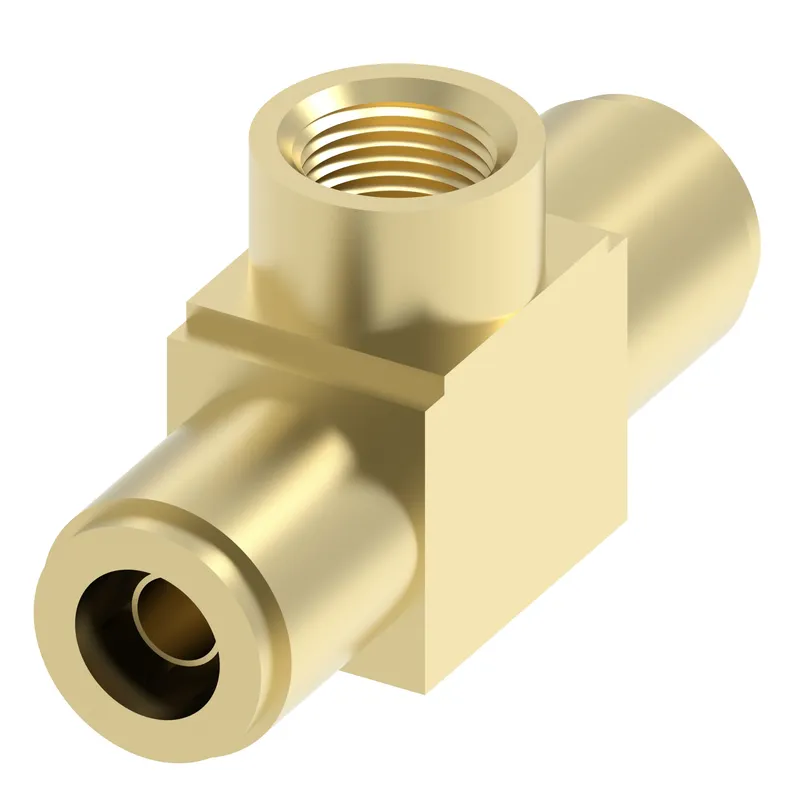 QCAB Adapter Brass Tee 3/8T 3/8T 1/4FP — photo 1 of 3