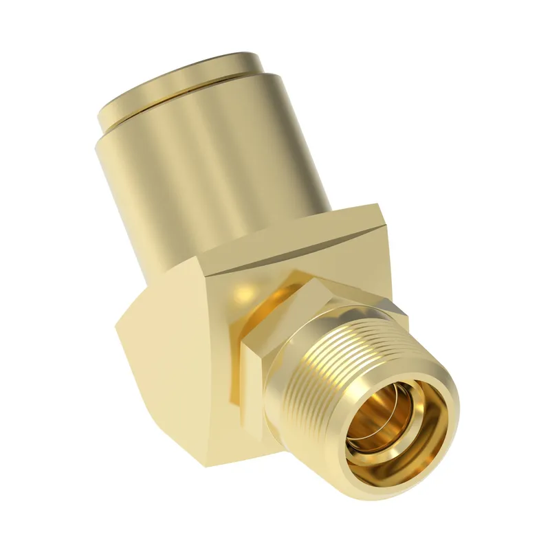 QCAB Adapter Brass 45D 1/4T 1/4MP swvl — photo 3 of 3