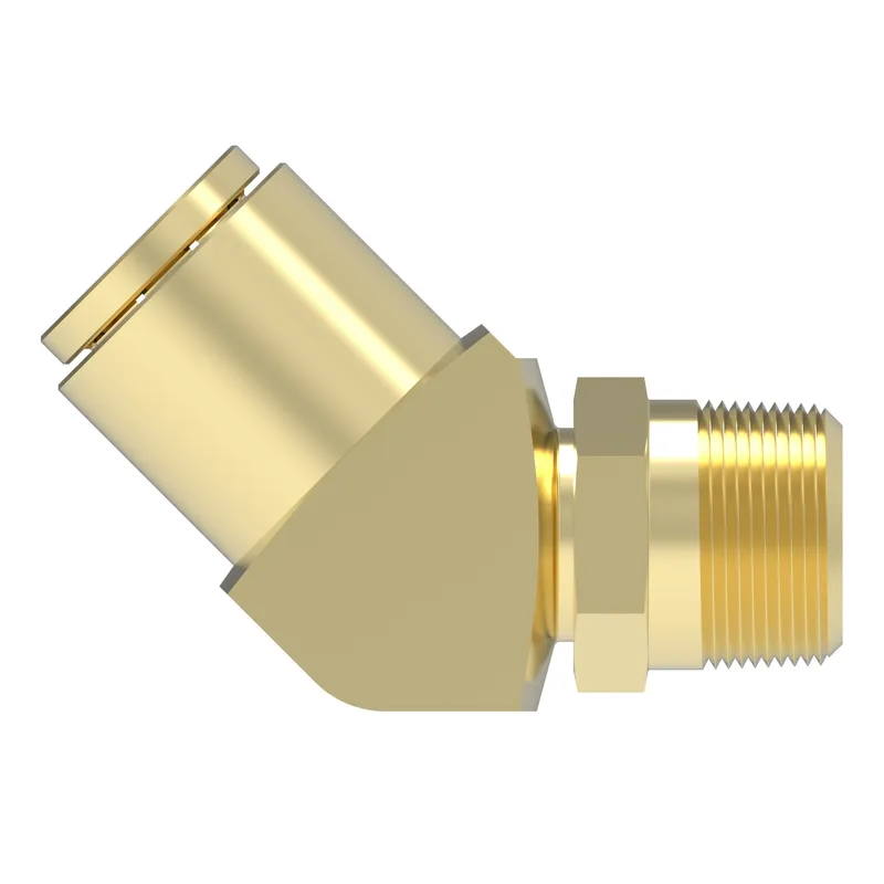 QCAB Adapter Brass 45D 1/2T 1/4MP swvl — photo 2 of 3