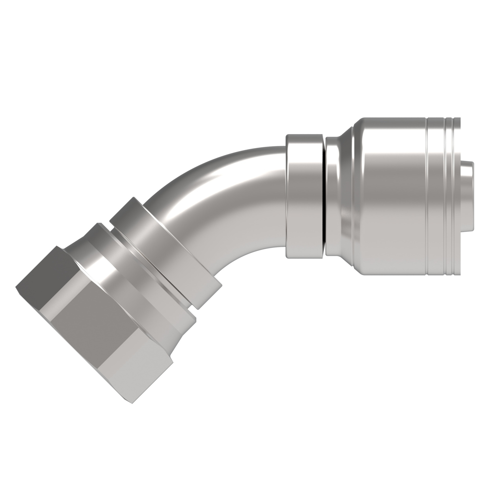 HOSE FTG, 1A/24, JIC-F/24, CS, 45D — photo 2 of 4