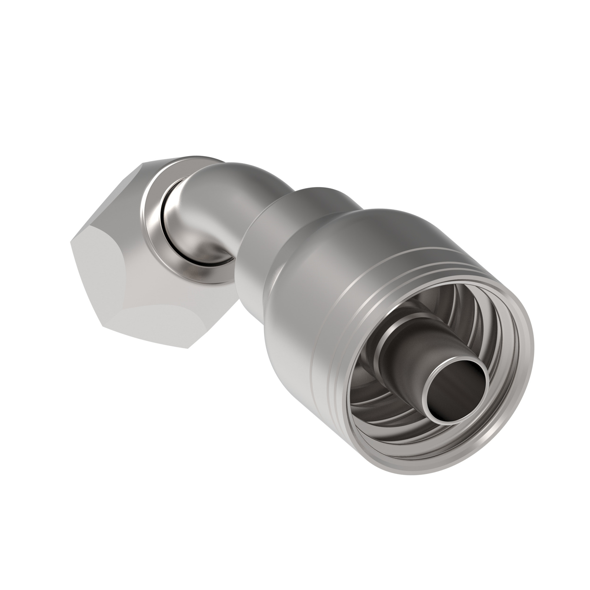 HOSE FTG, 1A/08, JIC-F/08, CS, 45D — photo 3 of 4