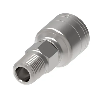 HOSE FTG, 1A/20, NPTF-M/20, CS, STR