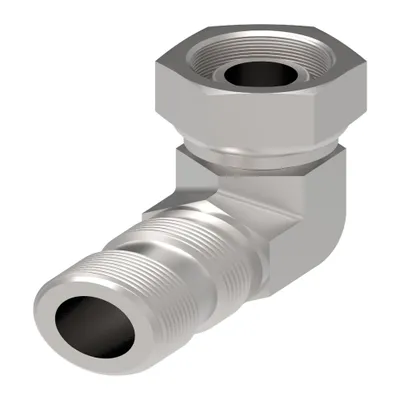 Adapter, SAE 37 90 elbow