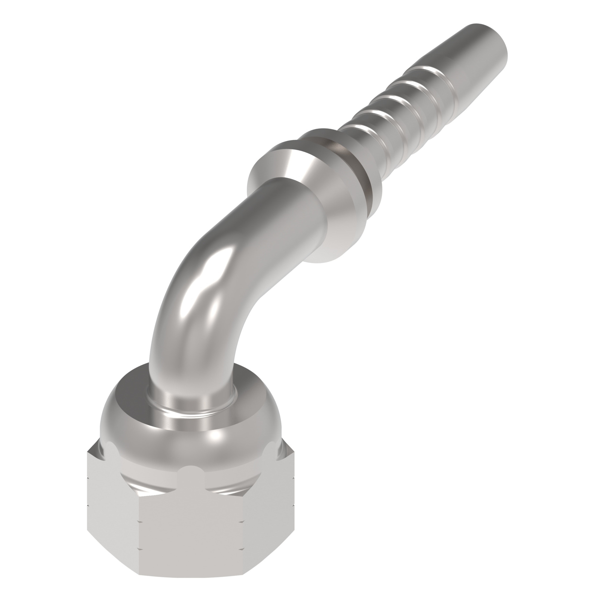 HOSE NIPPLE, 2P/04, ORS-F/04, CS, 90D