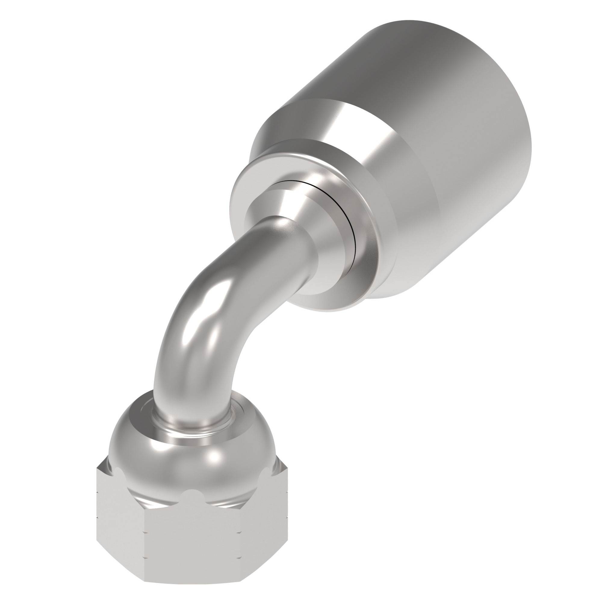 HOSE NIPPLE, 2P/08, ORS-F/06, CS, 90D