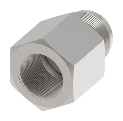 Adapter, SAE 37 straight-Stainless steel