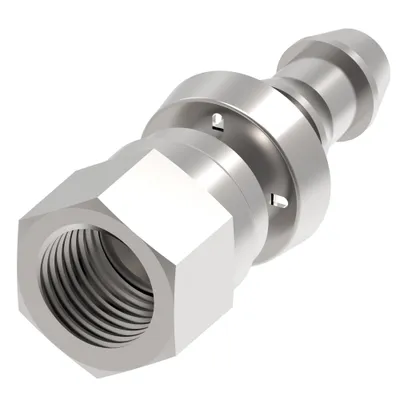 HOSE NIPPLE ASSY,2P/06,JIC-F/06,CS,STR