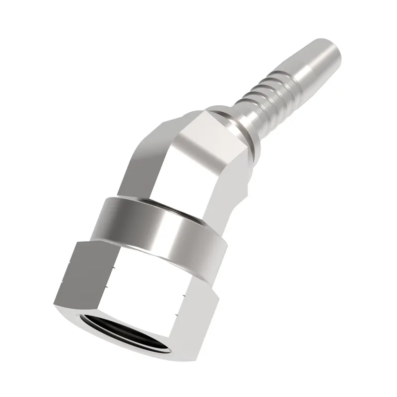 HOSE NIPPLE ASSY,2P/04,JIC-F/06,CS,45D — photo 1 of 3
