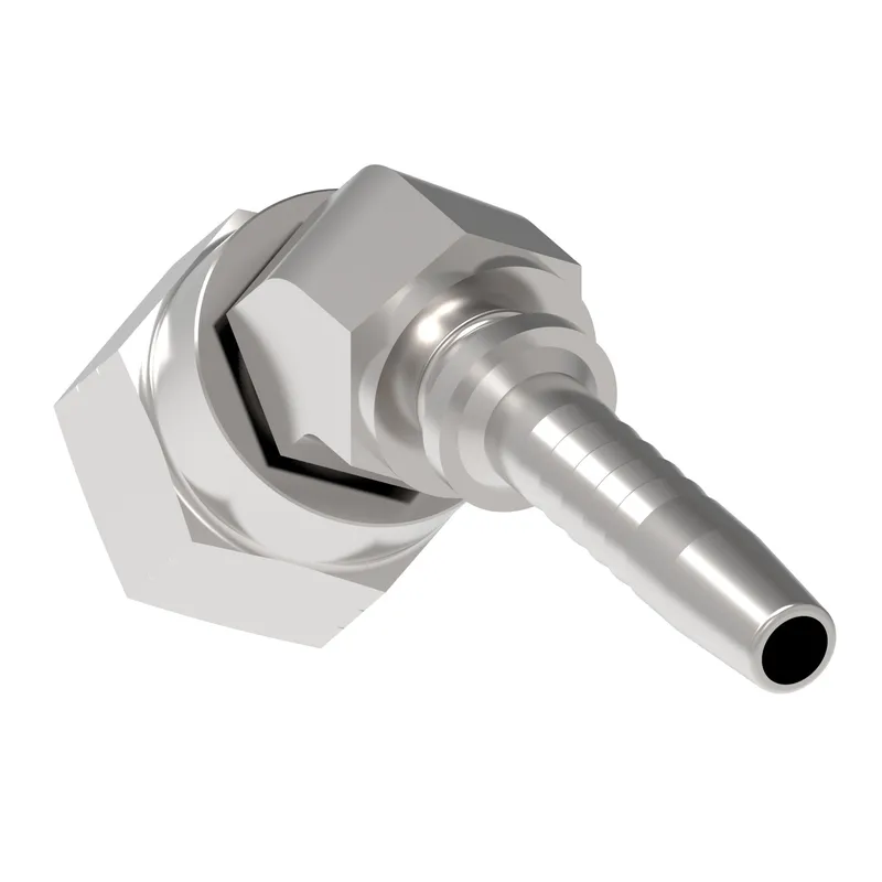 HOSE NIPPLE ASSY,2P/04,JIC-F/06,CS,45D — photo 2 of 3