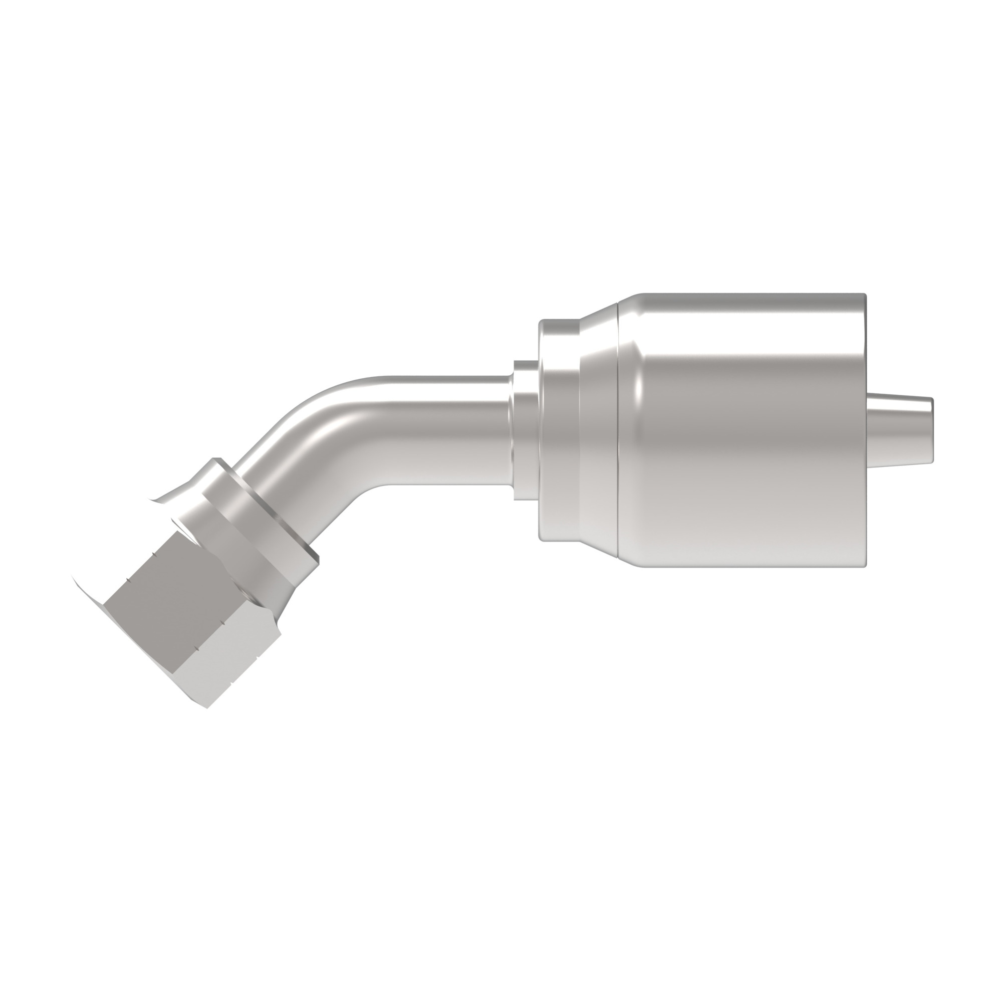 HOSE NIPPLE ASSY,1P/08,JIC-F/08,CS,45D — photo 3 of 3