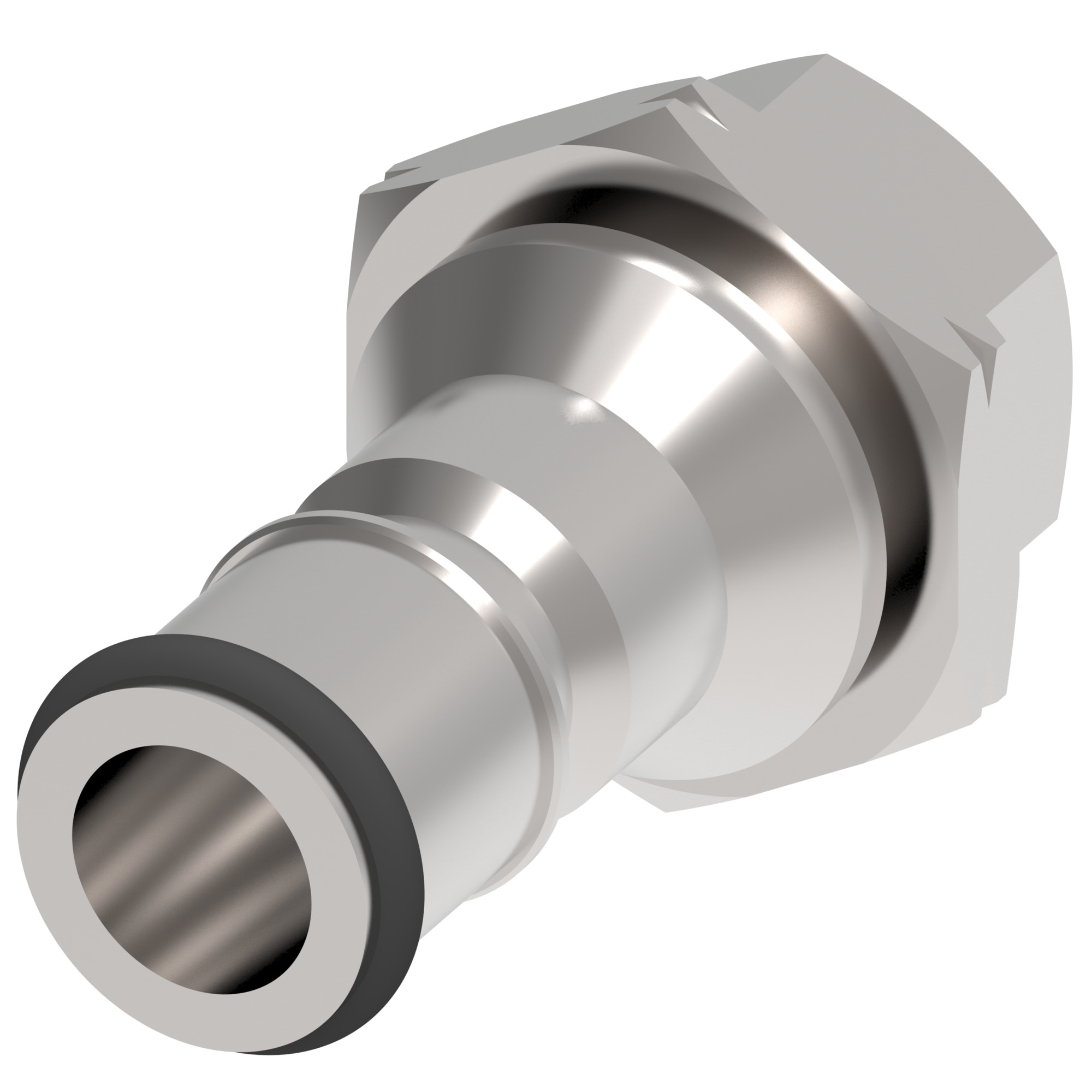COUPLING,2HKIG,M,1/4,SS,-6UNF,NBR — photo 1 of 3