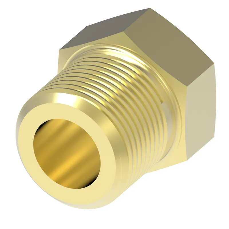 ADAPTER BRASS PIPE PLUG 2)1/4 PLUG Hex — photo 1 of 3