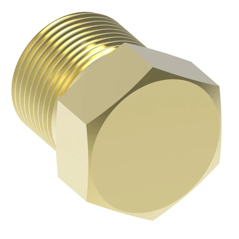 ADAPTER BRASS PIPE PLUG HEX HEAD 1/2 MP — photo 3 of 3