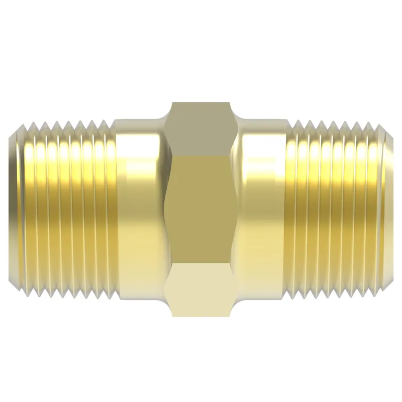 Adapter Brass Str Hex Nipple MP x MP — photo 3 of 3