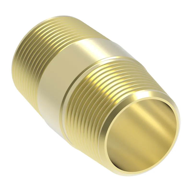 Adapter Brass Str Close NippleMP x MP — photo 3 of 3