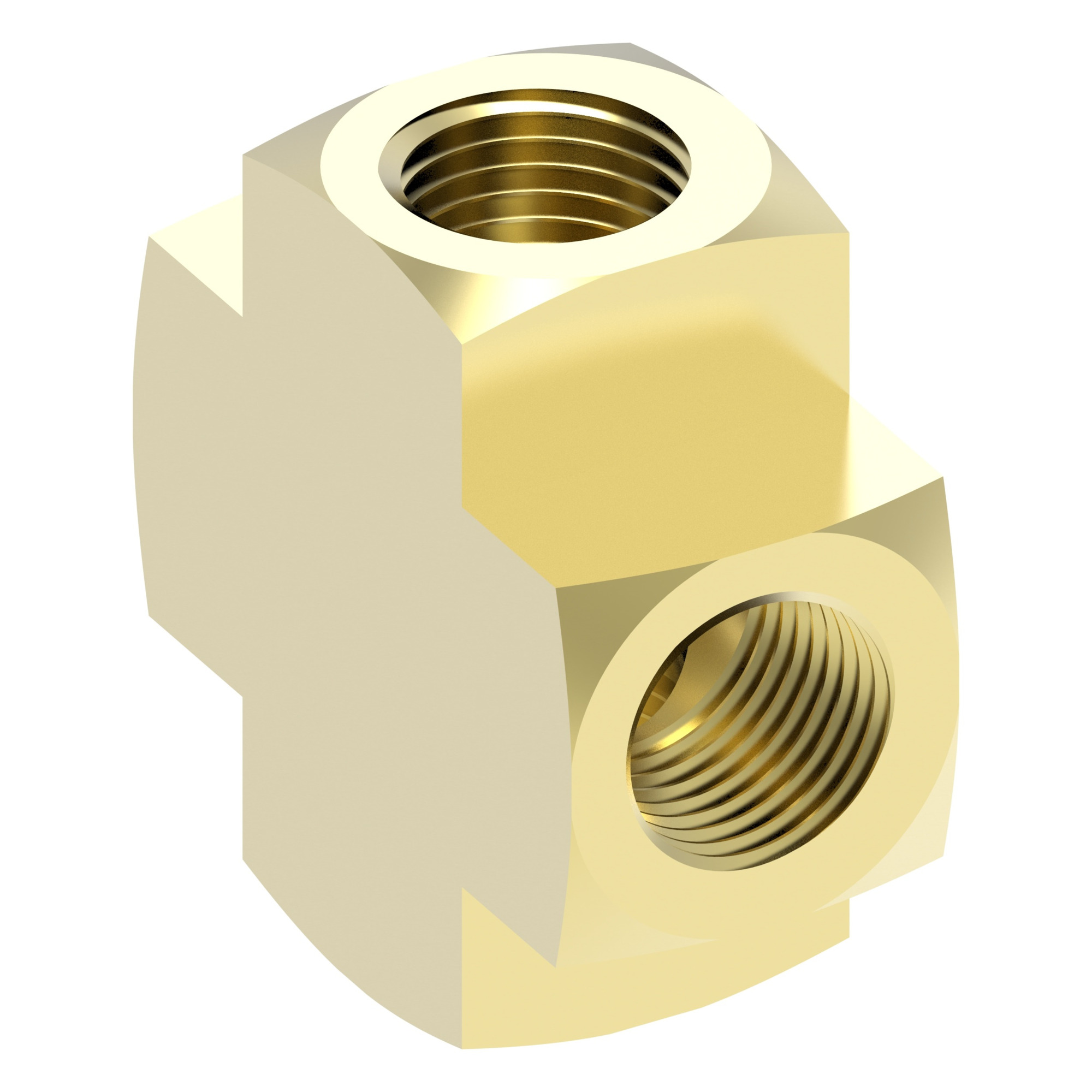 Adapter Brass Pipe Cross — photo 2 of 3