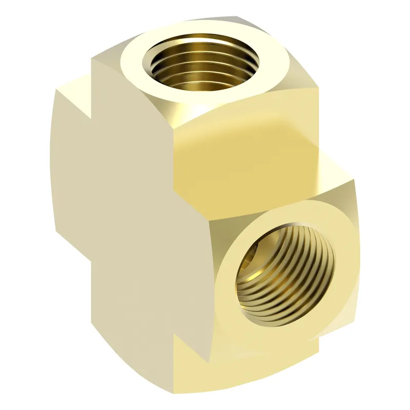 ADAPTER BRASS PIPE CROSS — photo 2 of 3