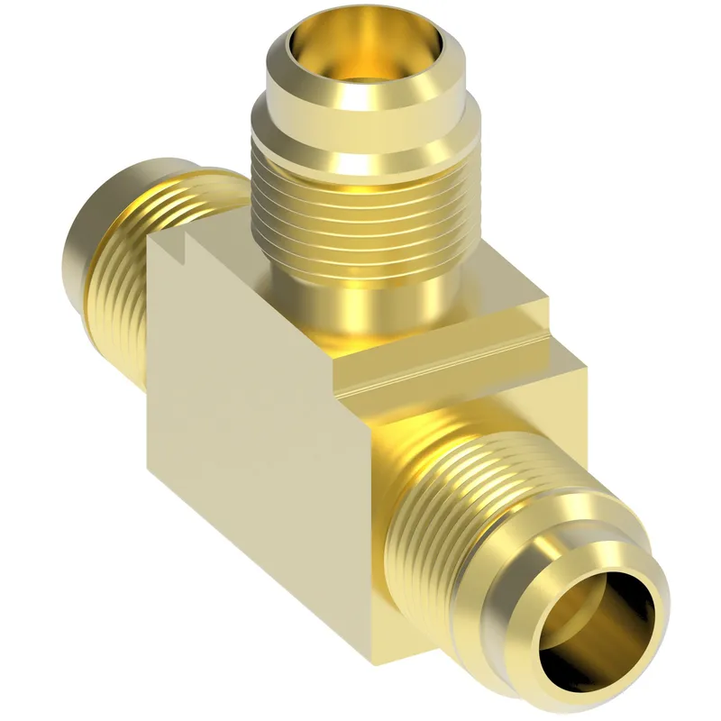 ADPT Brass SAE45 Tee -8 Tube 3 ends — photo 3 of 3