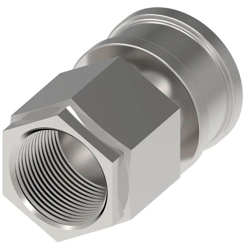 COUPLING,HK,F,1/2,CS,-8BSPP,FKM — photo 1 of 3