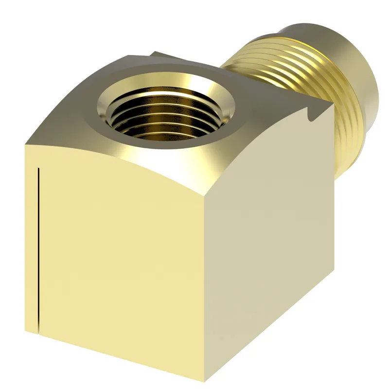 Adapter SAE45 Brass 90 D 3/8 T x 1/4 FP — photo 1 of 3