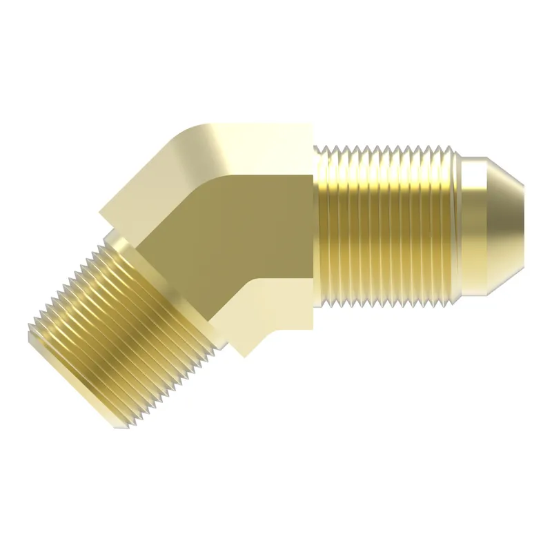 Adapter Brass SAE45Flare 45Elbow -4T x - — photo 3 of 3