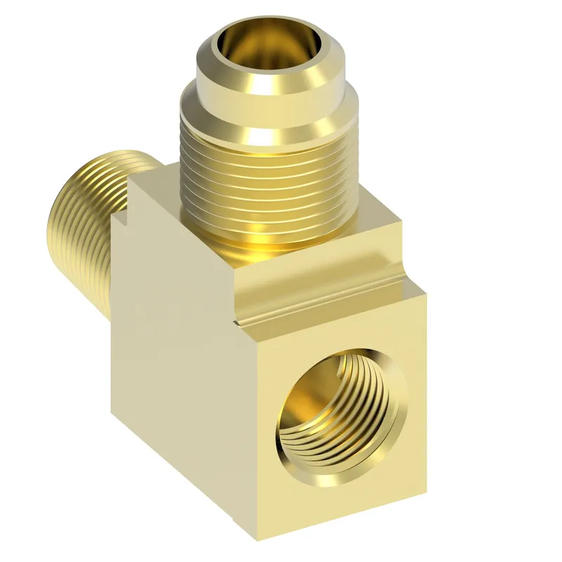 ADPT BRASS SAE45 Tee -2MPx-2FPx-4M SAE45 — photo 2 of 3