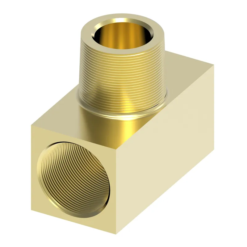 Adapter, Brass,Inverted TEE -3T-3T-2MP — photo 1 of 3