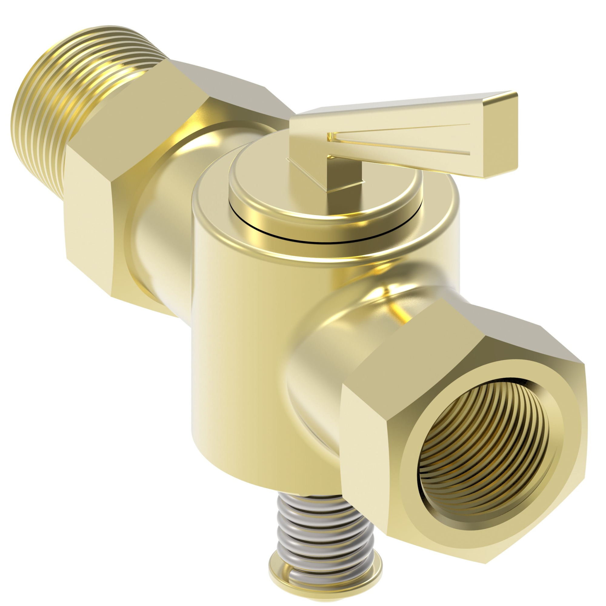 Valve Brass SAE45 STR -5M x 1/8MP — photo 1 of 2