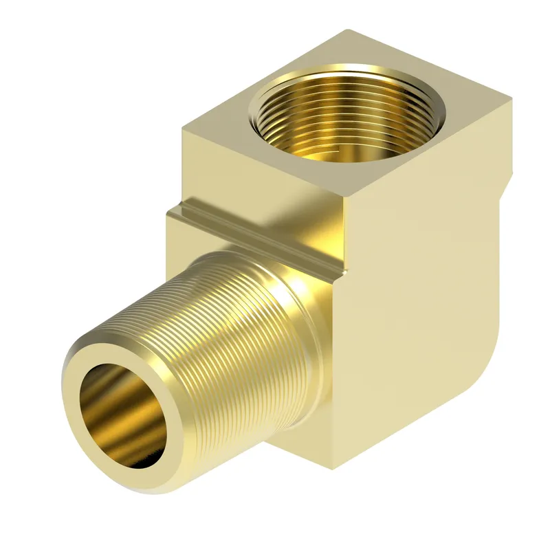 Adpt BRASS 90D Elbow -4F SEAT X 1/8 MP — photo 1 of 3