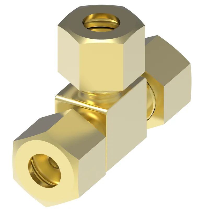 Adapter Selfalign Brass 102-70003-02 TEE — photo 1 of 3