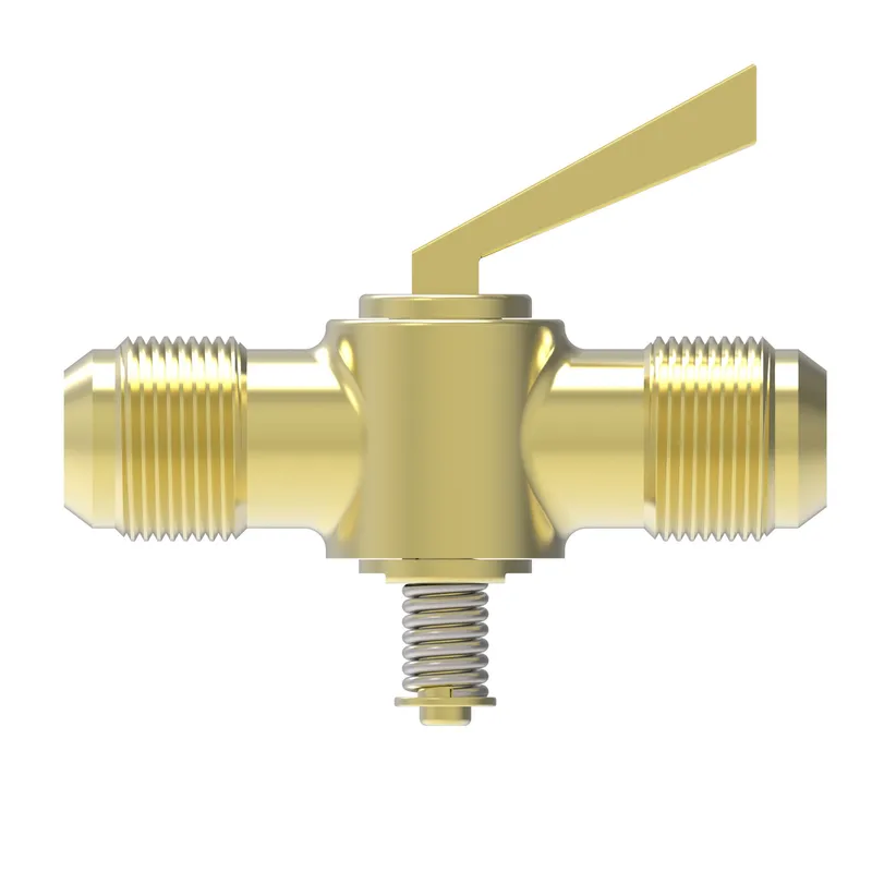 VALVE BRASS SAE 45 FLARE SHUTOFF VALVE — photo 2 of 3