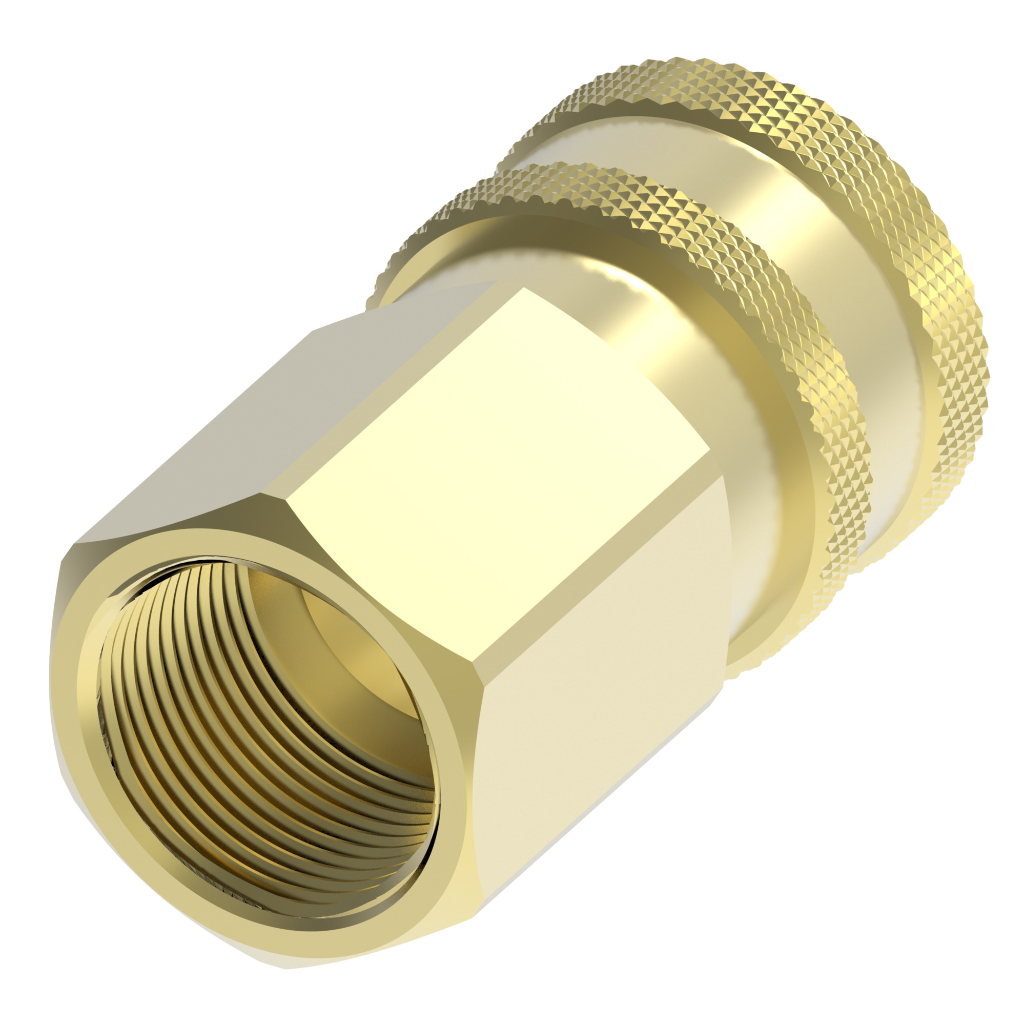 Cplng, ST SERIES FEMALE, BRASS — photo 1 of 3