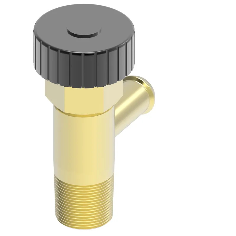 Brass Drain Valve 90D 3/8 HOSE 3/8 MP — photo 1 of 3
