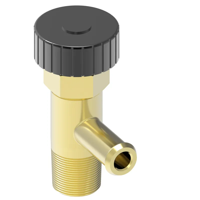 Brass Drain Valve 90D 3/8 HOSE 3/8 MP — photo 2 of 3