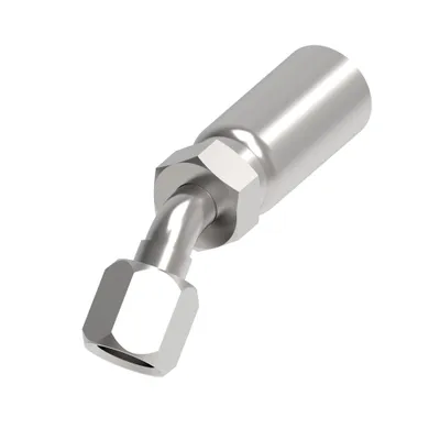 Ftng perm thermo 45DEG. SAE 37 F SWIVEL