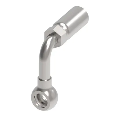 HOSE FTG, SS/14, BANJO/05, CS, 90D