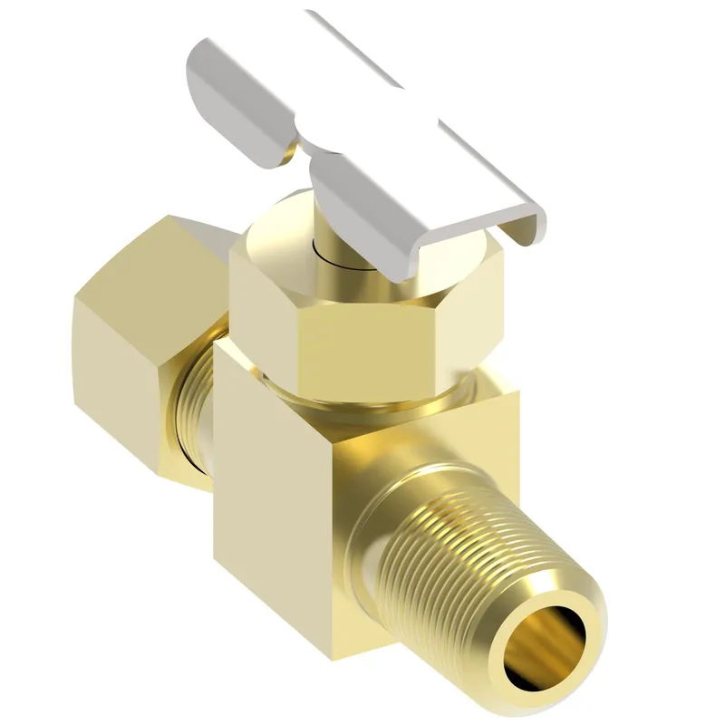 VALVE BRASS SELFALIGN STR -6T x 1/4 MP — photo 2 of 3