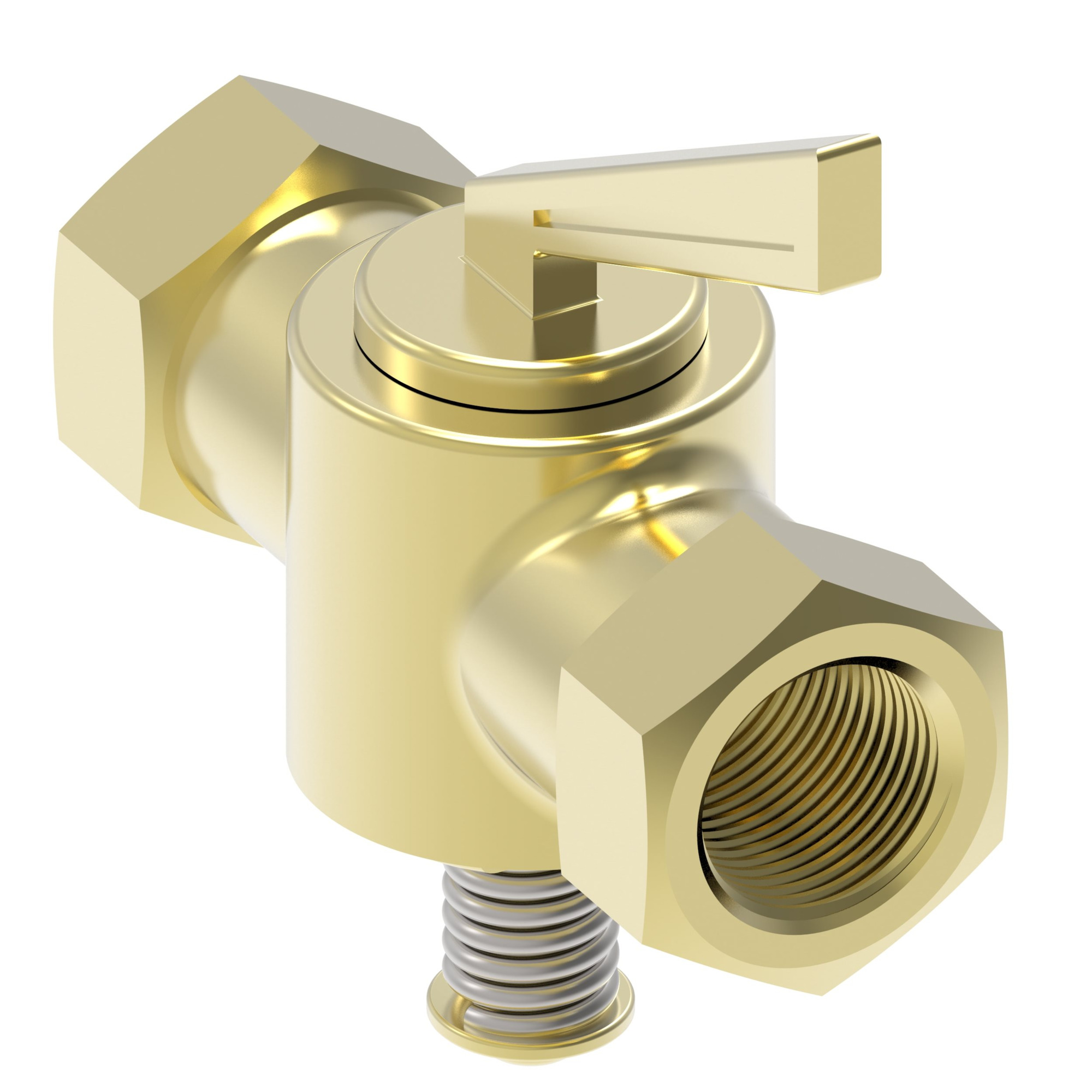 VALVE BRASS COMPRESSION SHUTOFF VALVE — photo 3 of 3