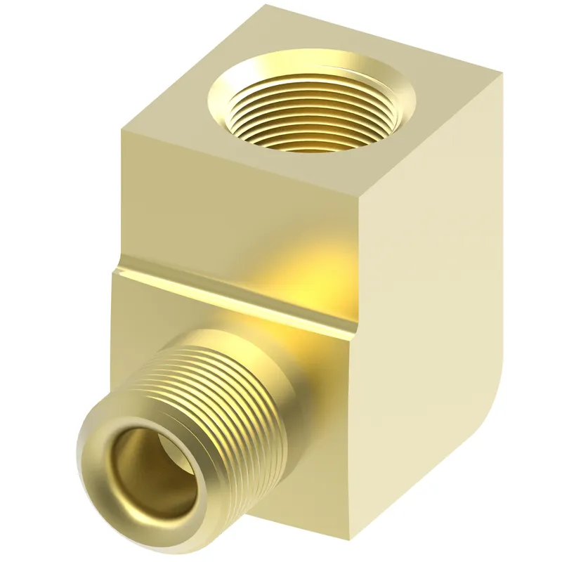 ADAPTER BRASS COMPRESSIO 90 DEG -4 TUBE — photo 1 of 3