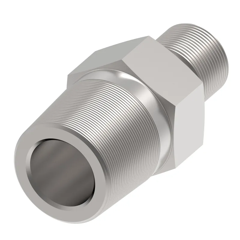 ADPT Steel Flareless Str -8Tube x 3/4 MP — photo 1 of 3