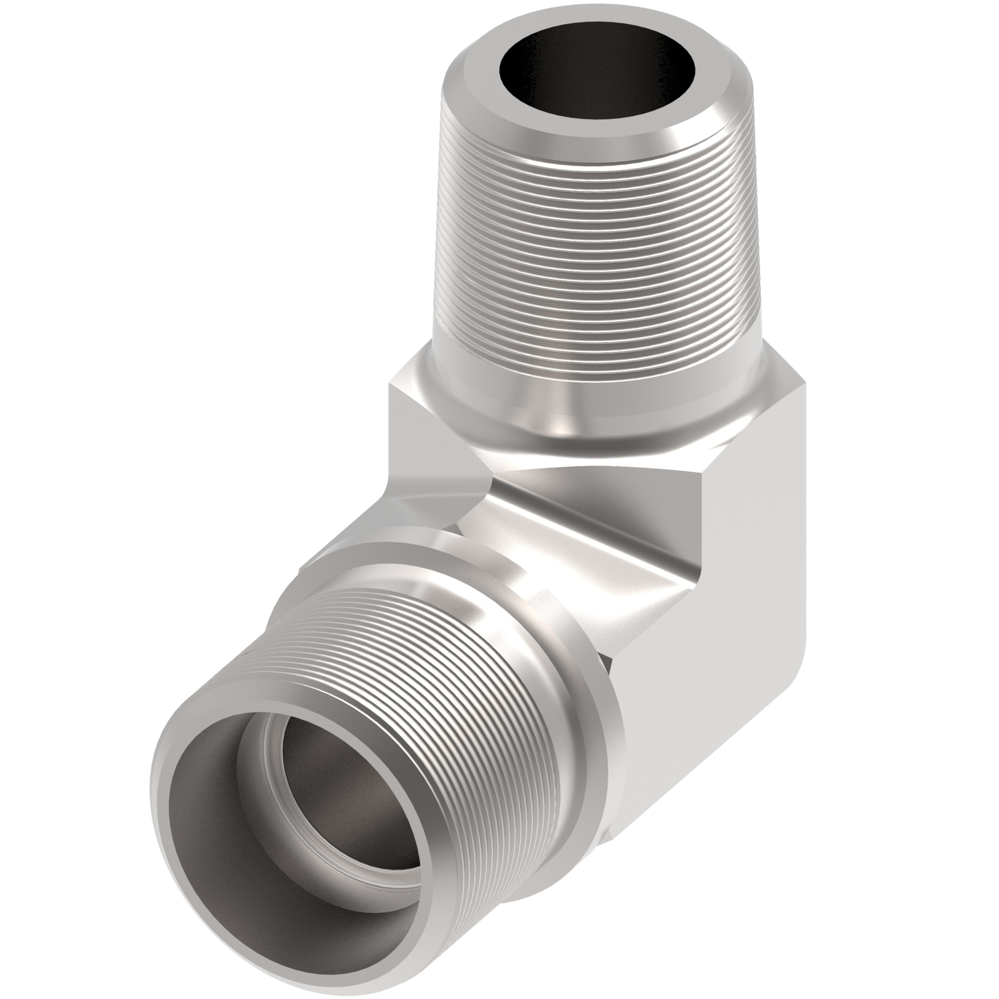 Adapter Flareless Steel 90D Tube x MPM — photo 1 of 3