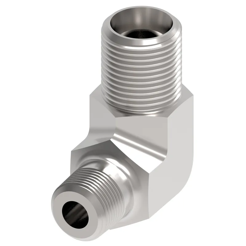 Adapter Flareless Steel 90D Tube x MPT — photo 1 of 3