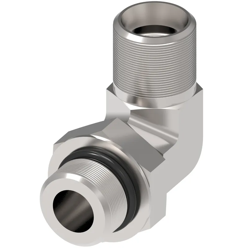 Adapter Flareless Steel 90D T x AdjOring — photo 1 of 3